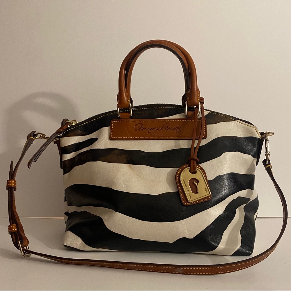 NWT Dooney Zebra Satchel!